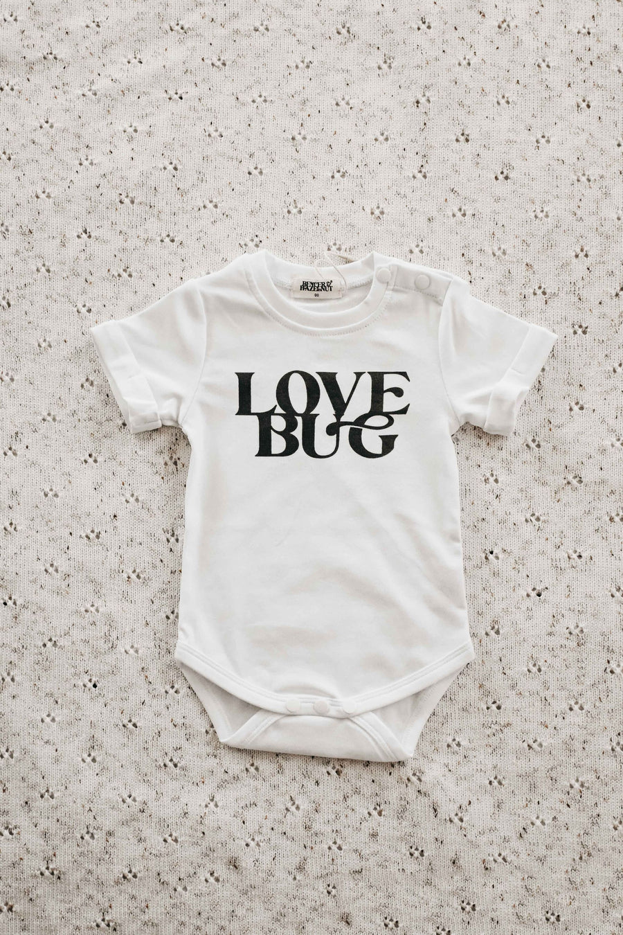 Bencer &amp; Hazelnut Love Bug Bodysuit Charcoal