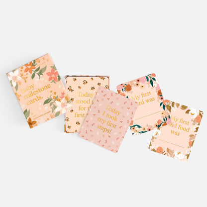 Baby Milestone Cards - Floral