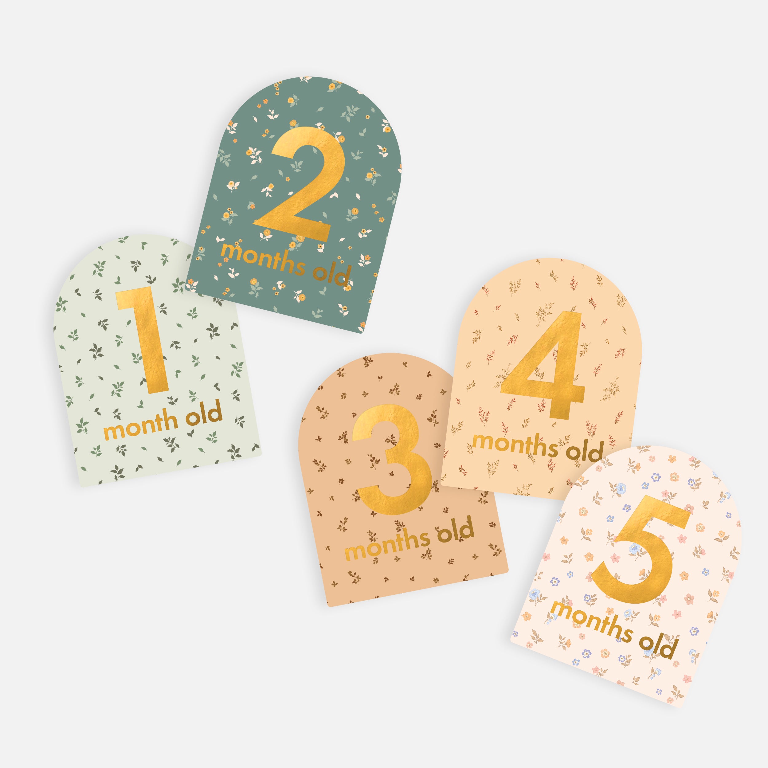 Baby Milestone Cards - Broderie