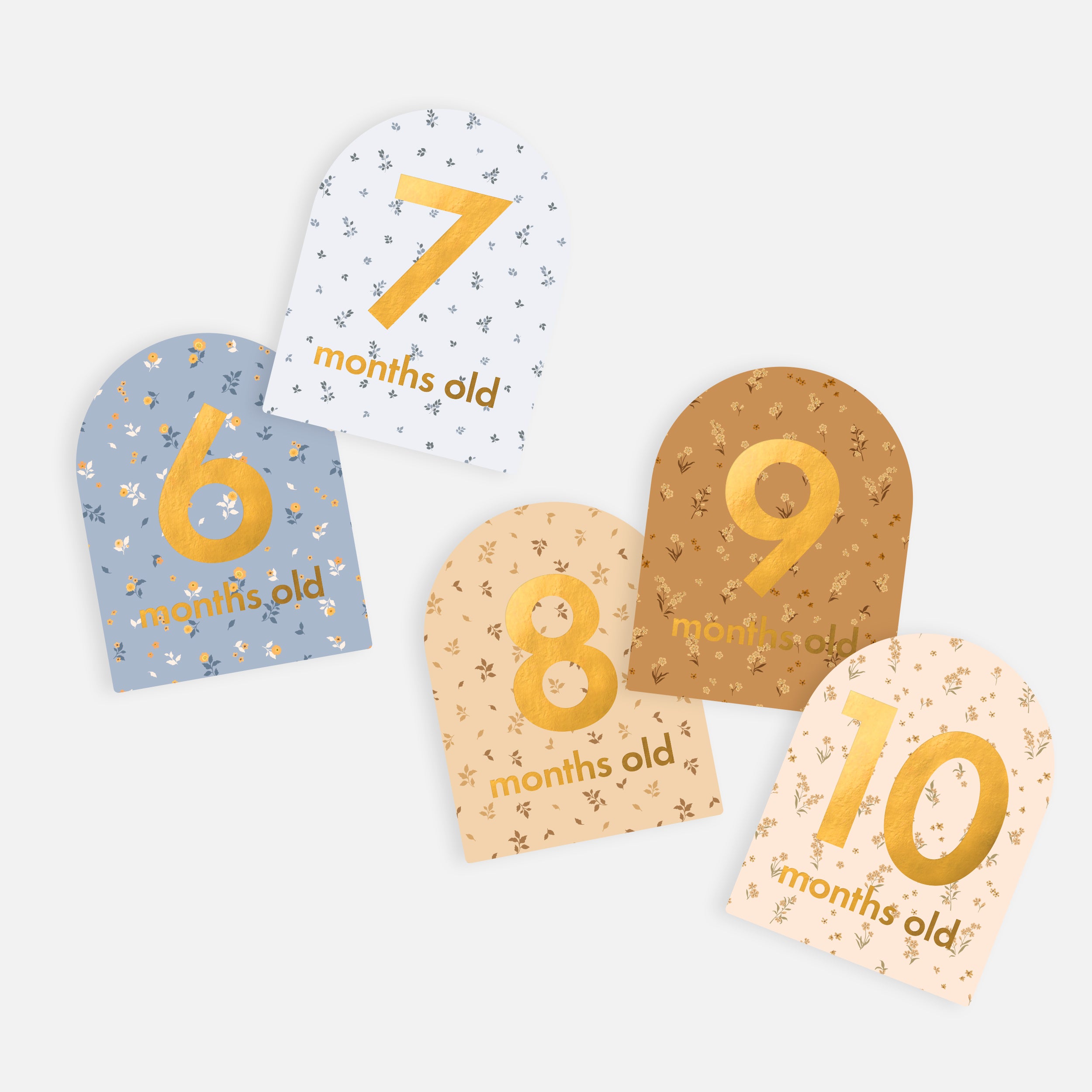 Baby Milestone Cards - Broderie