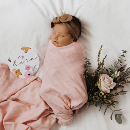 Musk Pink Organic Muslin Wrap