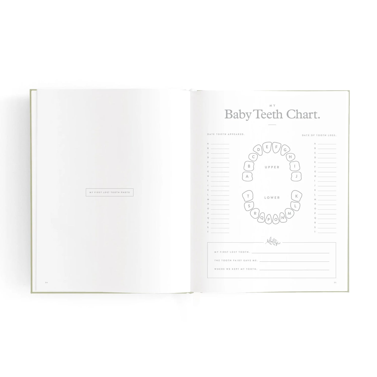 Mini Baby Book - Sage