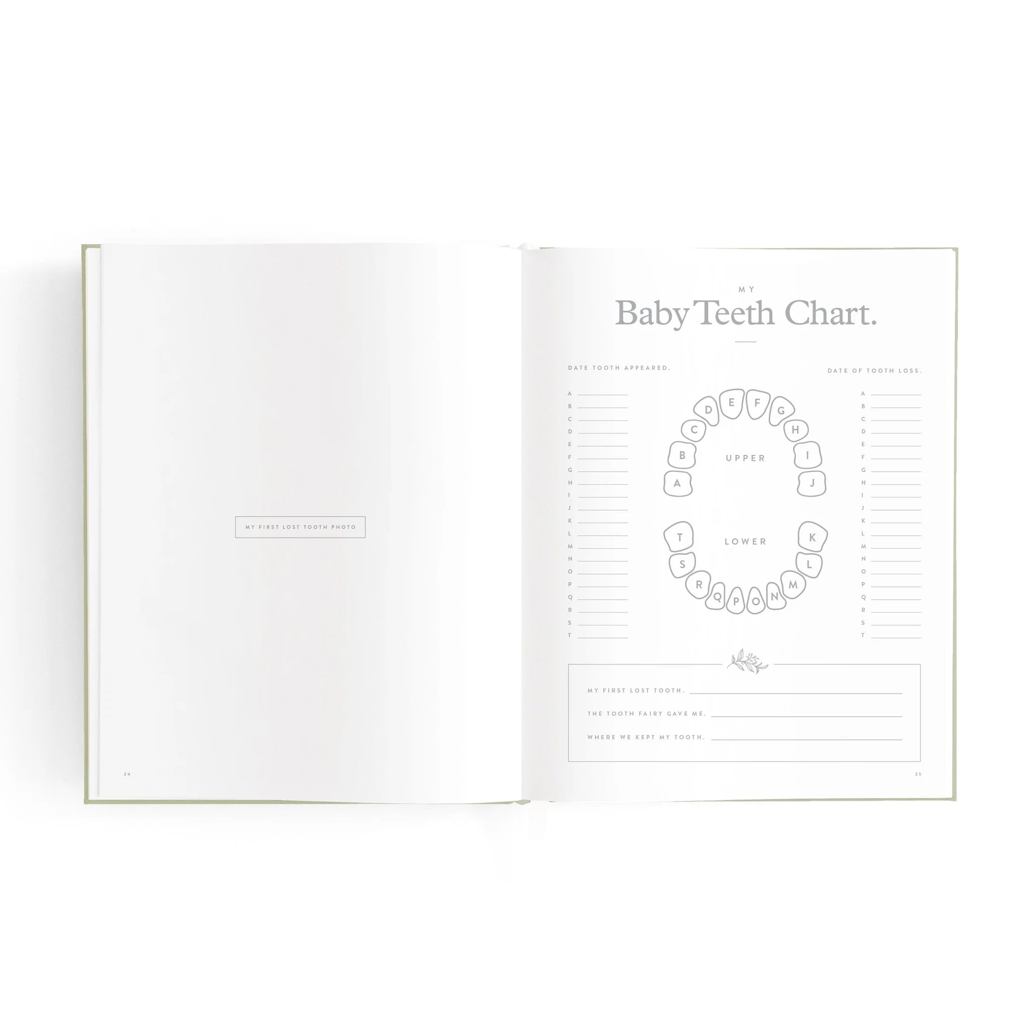 Mini Baby Book - Sage