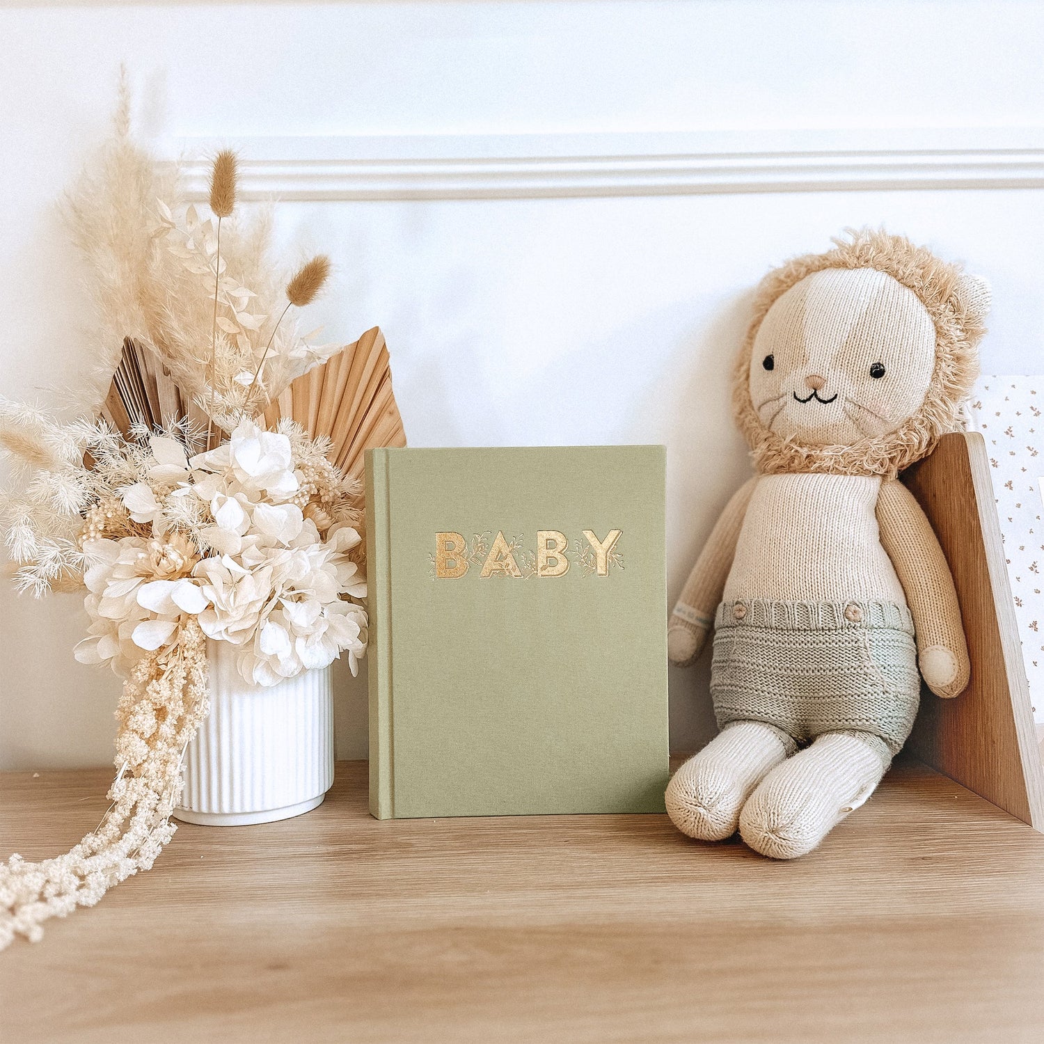 Mini Baby Book - Sage