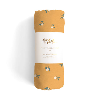 Tiny Lemons Organic Muslin Wrap Swaddle