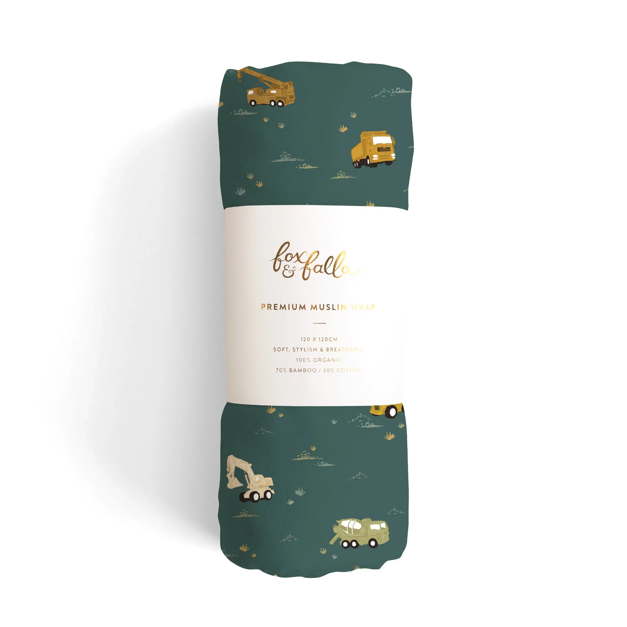 Trucks Organic Muslin Wrap Swaddle