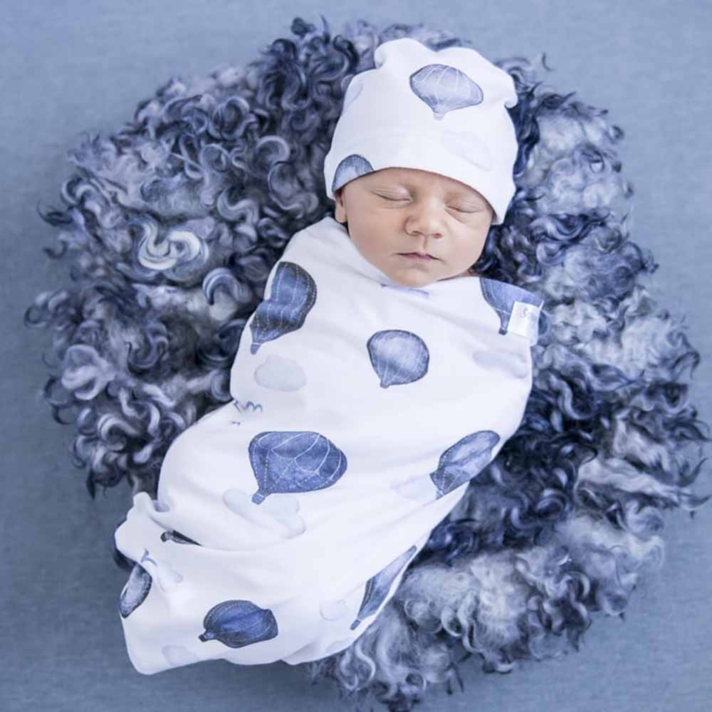 Cloud Chaser Snuggle Swaddle &amp; Beanie Set