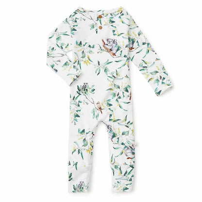 Snuggle Hunny Eucalypt Organic Growsuit