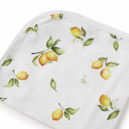 Lemon Organic Baby Jersey Wrap &amp; Beanie Set