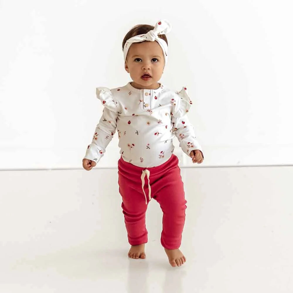 Snuggle Hunny Ladybug Long Sleeve Organic Bodysuit