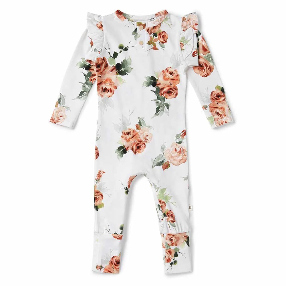 Snuggle Hunny Rosebud Organic Growsuit