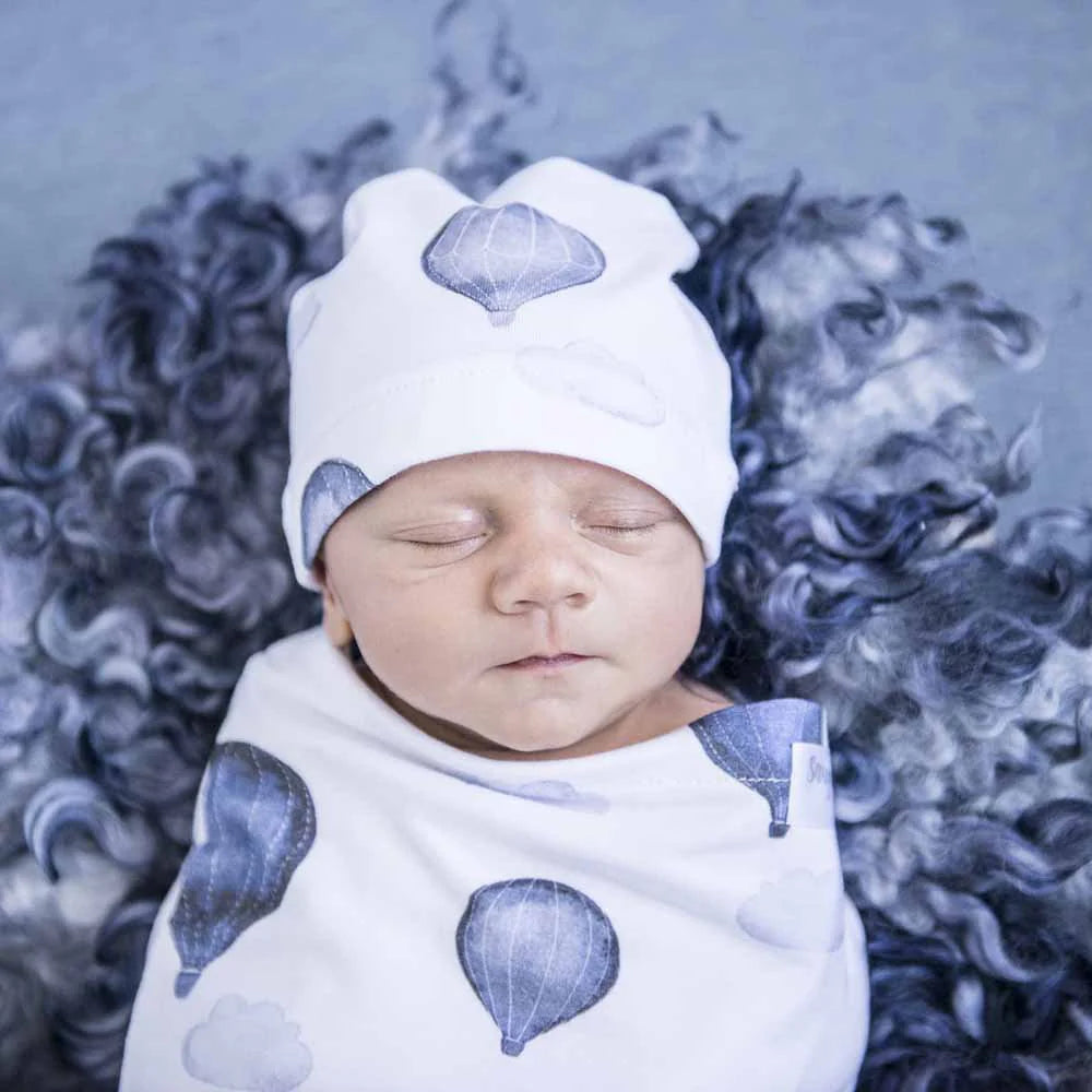 Cloud Chaser Snuggle Swaddle &amp; Beanie Set